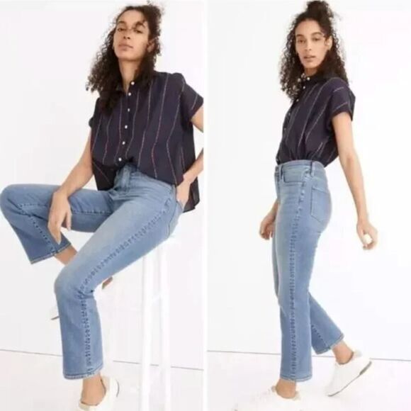 NEW Madewell Cali Demi-Boot Jeans in Dorrance Wash, 27 - Picture 2 of 14